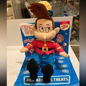 Vintage Kellogg Rice Krispies Plush 13” NEW